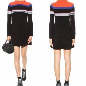 T by Alexander Wang Color Block Stripe Sweater Dress Size Small